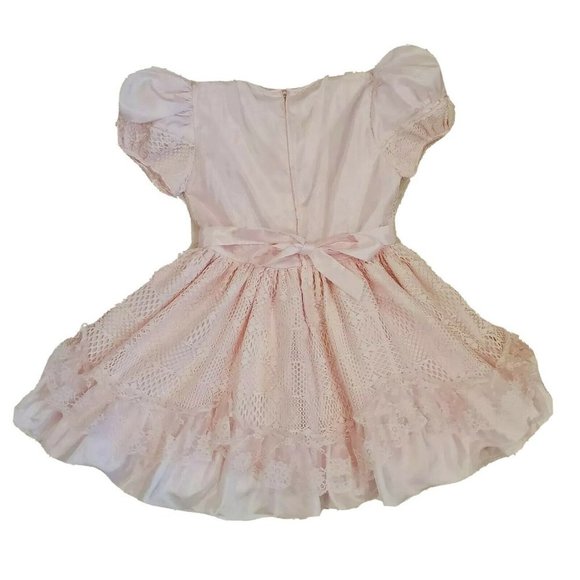 Girls Circle Pageant Party Dress Light Pink Lace‎ - Picture 4 of 11